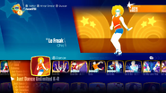 Le Freak on the Just Dance 2018 menu (Halloween skin)