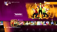 September on the Just Dance 2018 menu