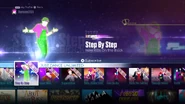 Step by Step on the Just Dance 2016 menu