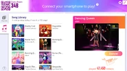 Dancing Queen (Dancefloor Version) on the Just Dance Now menu (2020 update, computer)