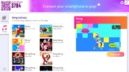 Bang on the Just Dance Now menu (2020 update, computer)