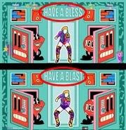 Beta background (says "HAVE A BLESS" instead of "HAVE A BLAST")