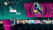 Dharma on the Just Dance 2018 menu (8th-gen)
