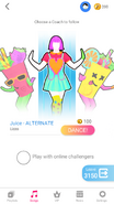 Just Dance Now coach selection screen (phone)