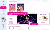 Mightyreal jd2022 menu.png (1.36 MB) You Make Me Feel (Mighty Real) on the Just Dance 2022 menu