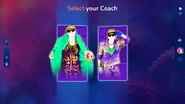 Just Dance 2024 Edition coach selection screen (outdated)