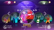 Kids in America no menu do Just Dance 3 (Wii)