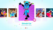 Shinobi Cat on the Just Dance 2020 menu (Kids Mode)