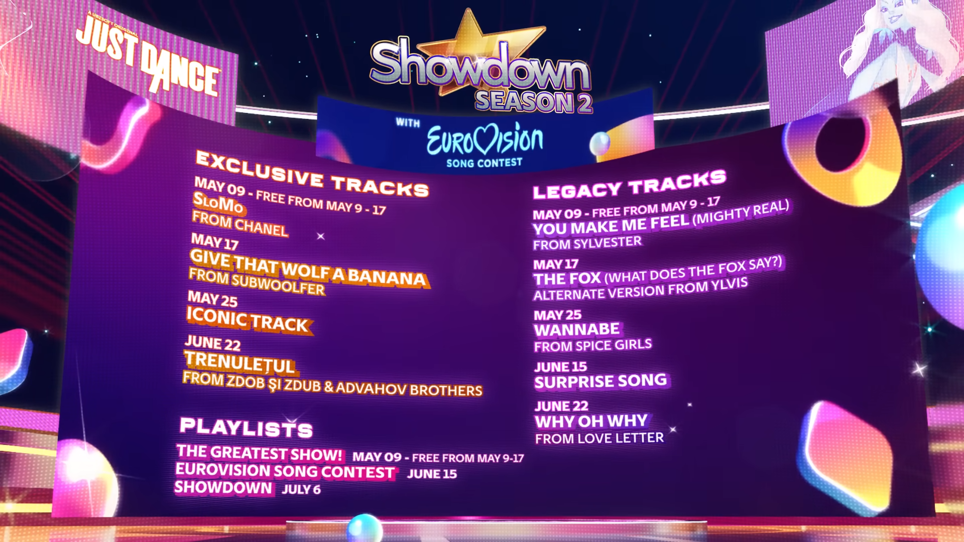 Just Dance 2023 Edition Temporada 2: Showdown com Eurovision Song Contest  começa em 9 de maio