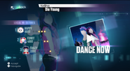 Menú de selección de rutina en Just Dance 2015