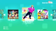 Fit But You Know It on the Just Dance 2020 menu (Wii)