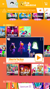 Ghost In The Keys on the Just Dance Now menu (2017 update, phone)