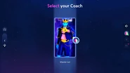 Tela de seleção de treinador do Just Dance 2023 Edition