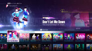 Don’t Let Me Down on the Just Dance 2016 menu