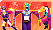 The coach on the icon for the Just Dance Now playlist "Lunar Arcade" (along with My New Swag and Nithe Long)