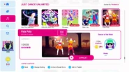 Pata Pata on the Just Dance 2021 menu