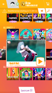 Rock N Roll on the Just Dance Now menu (2017 update, phone)