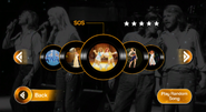 SOS on the ABBA: You Can Dance menu