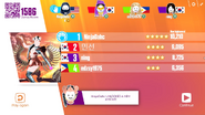 Just Dance Now scoring screen (2017 update)