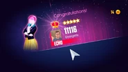 Just Dance 2014 scoring screen