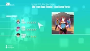 Just Dance 2020 routine selection screen (Wii)