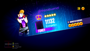 Just Dance 2014 scoring screen