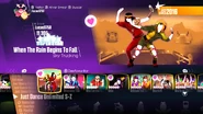 When The Rain Begins To Fall on the Just Dance 2018 menu