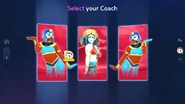 Just Dance 2023 Edition coach selection screen