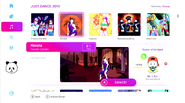 Havana on the Just Dance 2019 menu (8th-gen)