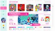 My New Swag (我的新衣) on the Just Dance 2020 menu (8th-gen)