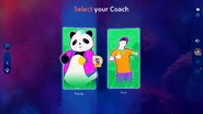 Just Dance 2024 Edition coach selection screen