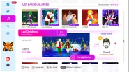 Last Christmas on the Just Dance 2019 menu