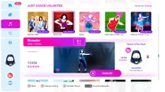 Maneater on the Just Dance 2019 menu