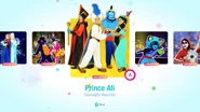 Prince Ali on the Just Dance 2020 menu (Kids Mode)