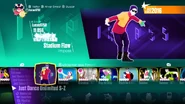 Stadium Flow on the Just Dance 2018 menu