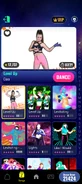 Level Up (VIPMADE) on the Just Dance Now menu (VIPMADE, 2024 update, phone)