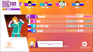 Just Dance Now scoring screen (2017 update)