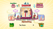 Alphabet Song on the Just Dance Kids menu