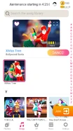 XMas Tree on the Just Dance Now menu (2020 update, phone)