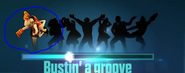 The Just Dance 2015 version that appears while downloading a DLC