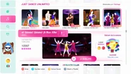 Gimme! Gimme! Gimme! (A Man After Midnight) (On-Stage Mode) on the Just Dance 2020 menu