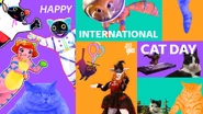 Jd2023 celebration catday.jpeg (148 KB) Mesias being featured in the celebratory post for International Cat Day