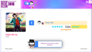 Just Dance Now scoring screen (2020 update)