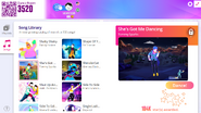 She’s Got Me Dancing on the Just Dance Now menu (2020 update, computer)