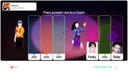 Just Dance 2020 coach selection screen