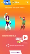 Hungariandance jdnow coachmenu phone 2017.png (565 KB) Just Dance Now coach selection screen (2017 update, phone)