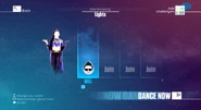 Just Dance 2016 coach selection screen (Classic, 7th-gen)