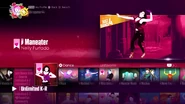 Maneater on the Just Dance 2017 menu