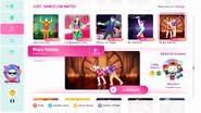 Mugsy Baloney on the Just Dance 2020 menu