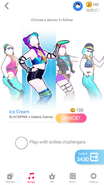 Just Dance Now coach selection screen (phone)